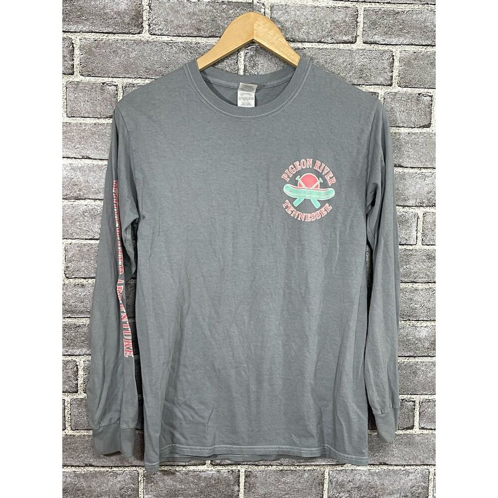Smoky Mountain Outdoors Pigeon River Gray Long Sleeve T-Shirt Unisex S